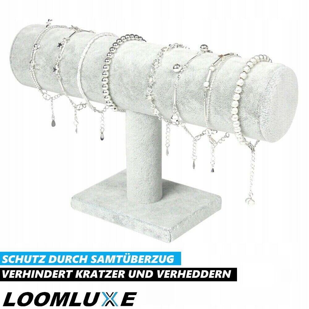 LOOMLUXE Schmuckständer Armbandständer Uhrenständer Armbandhalter Samt