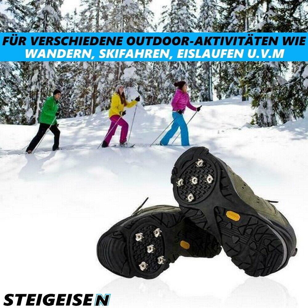 STEIGEISEN Anti-Rutsch Schuh Spikes Eiskrallen Schuhkrallen Gleitschutz 1paar
