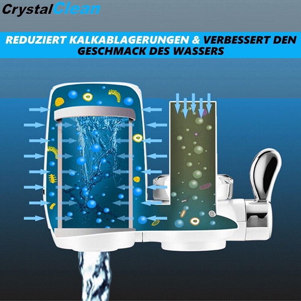CrystalClean Wasserhahnfilter Wasserfilter Wasserreiniger Leitungswasserfilter