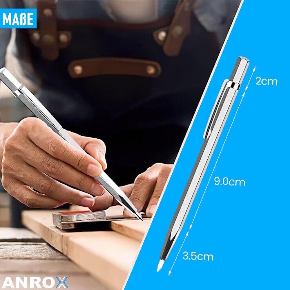 ANROX Anreißstift Anreißer Anreißnadel Reißnadel Metall Holz Keramik Glas [4er]