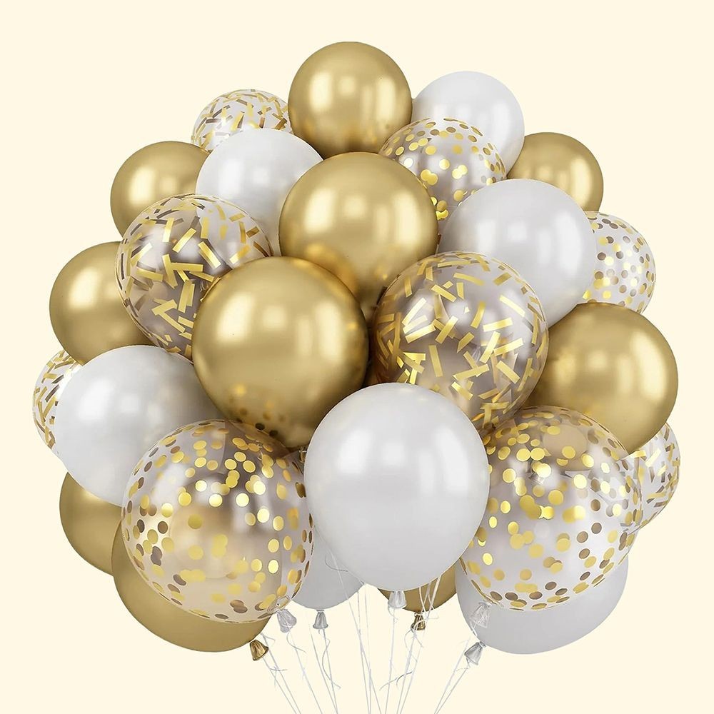30er-Set bunte Glitzerballons Party Deko Geburtstag Feier DE.