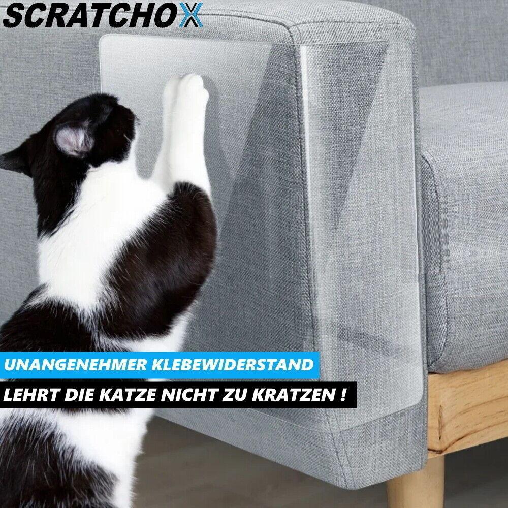 SCRATCHOX Kratzschutz Kratzschutzfolie Sofa Tür Wand Selbstklebend Katze