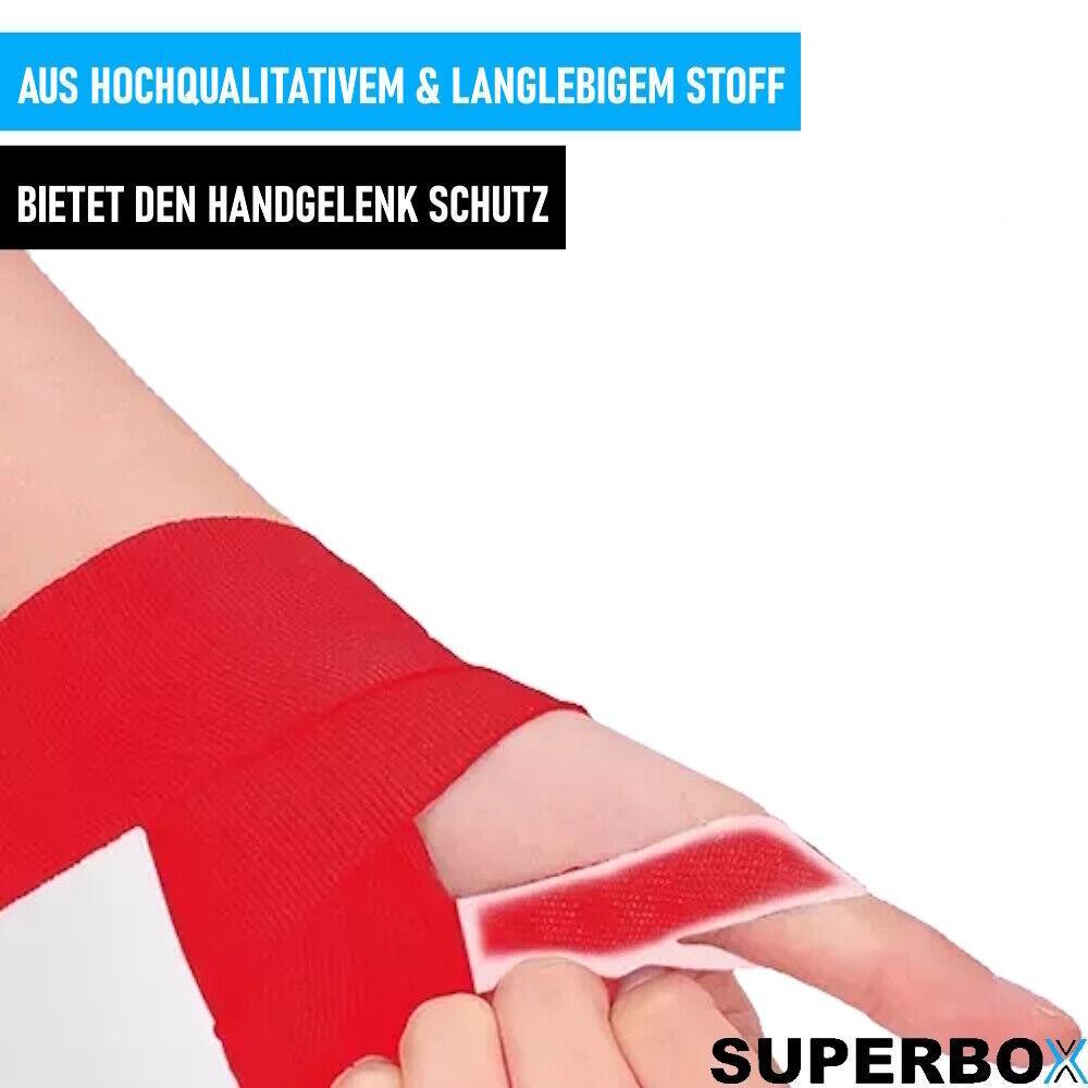 SUPERBOX Boxbandagen Handbandagen Boxen MMA Kickboxen Muay Thai Wraps 2er Set