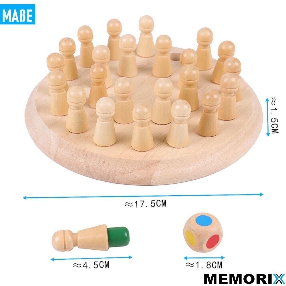MEMORIX Holz Spielzeug Gedächtnis Memory Schach Match Stick Kinder Lernspielzeug