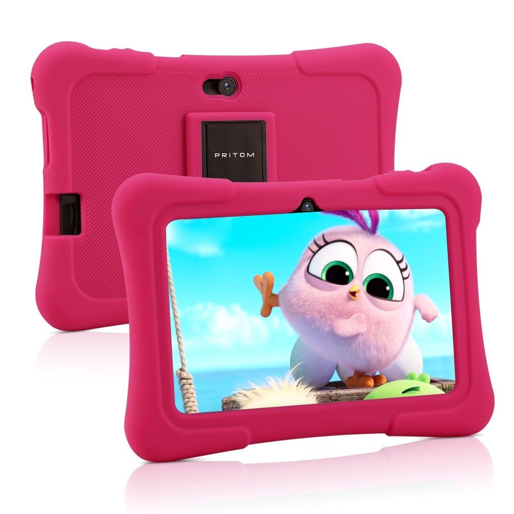 PRITOM 7 Zoll Kinder-Tablet Android 10 32GB WLAN Bluetooth Lern-Apps DE.