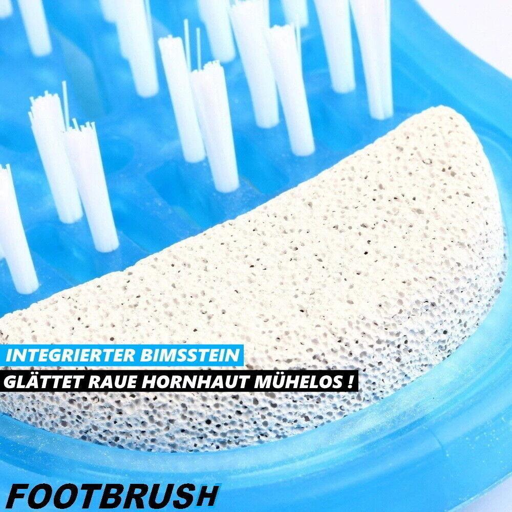 FOOTBRUSH Fußwaschbürste Dusch-Fußbürste Peeling Massage Fuß Reinigung Bimsstein