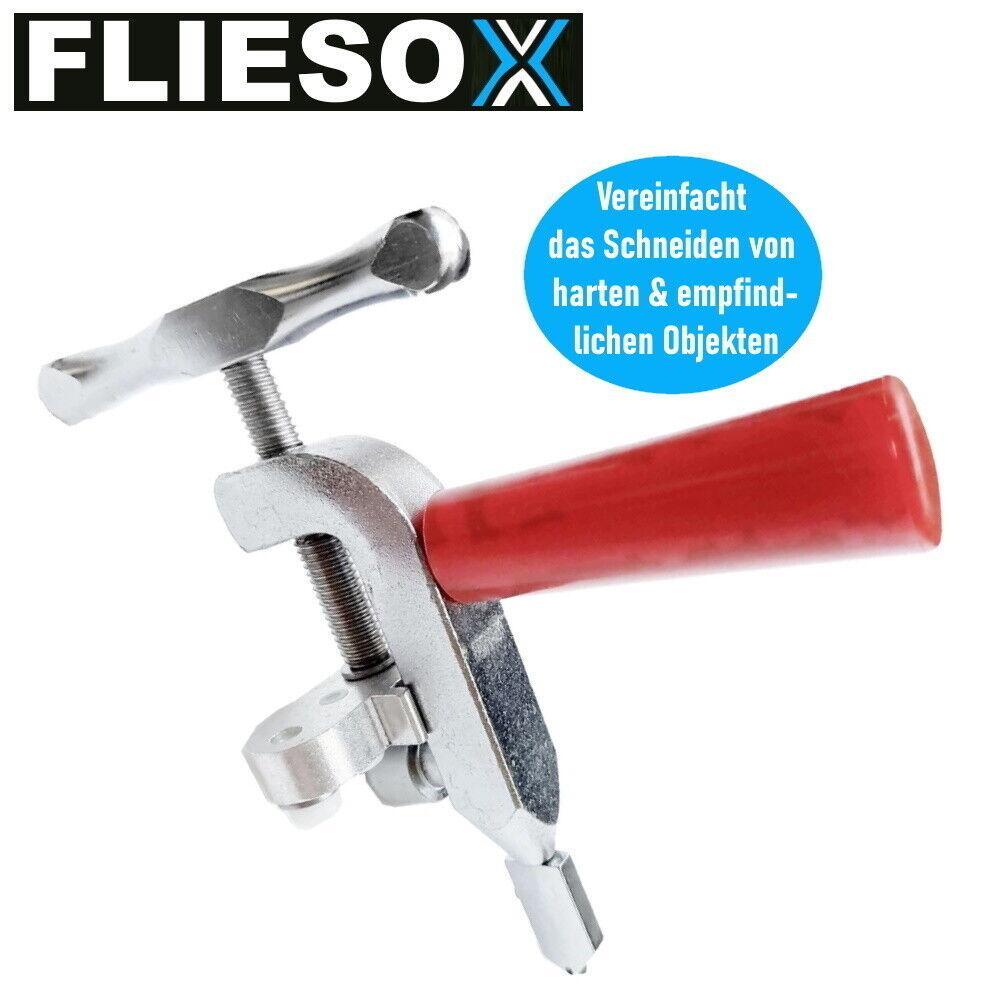 FLIESOX 2in1 Fliesenschneider Glasschneider Profi Handfliesenschneider Keramik