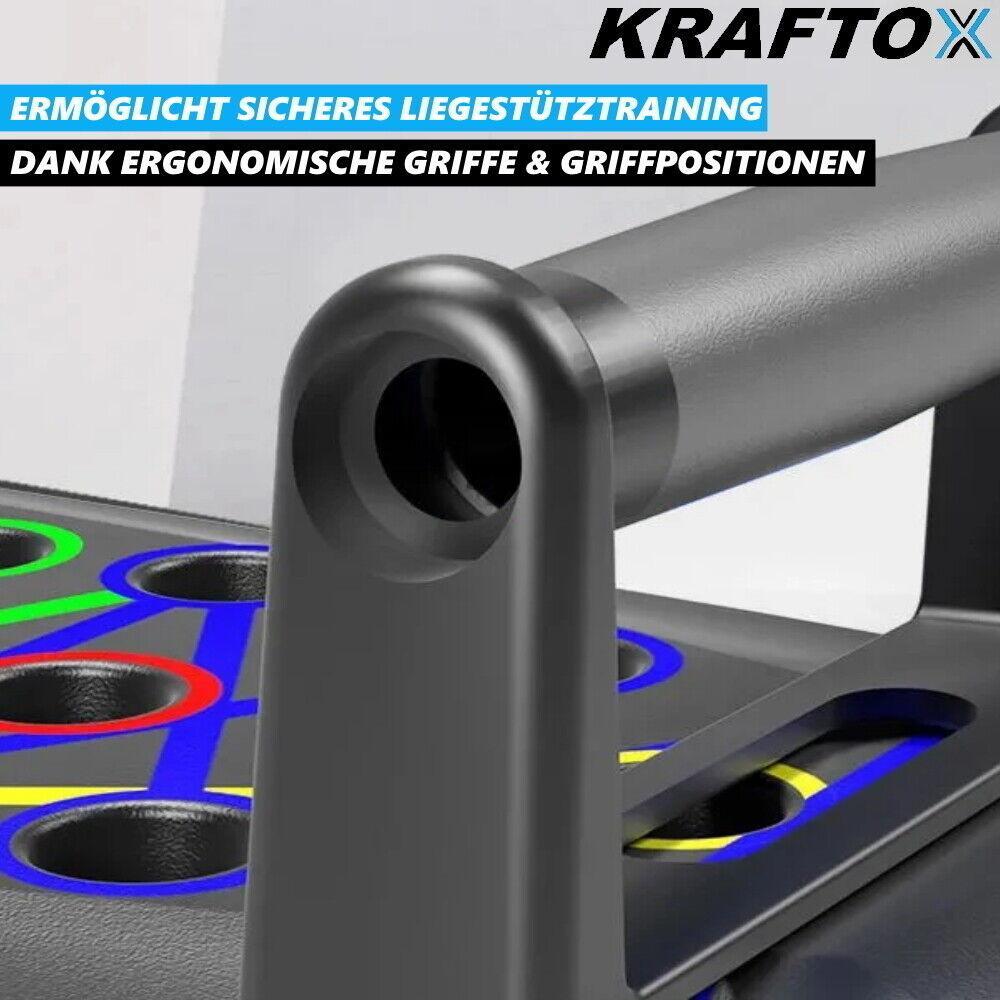 KRAFTOX Mobile Kraftstation Push Up Board Trainingsbank Fitnessgeräte