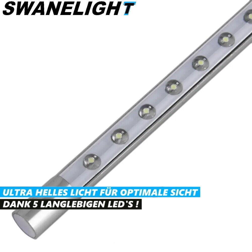SWANELIGHT USB LED Leselampe Schwenkbar 5 LED Schwanenhalslampe Lampe