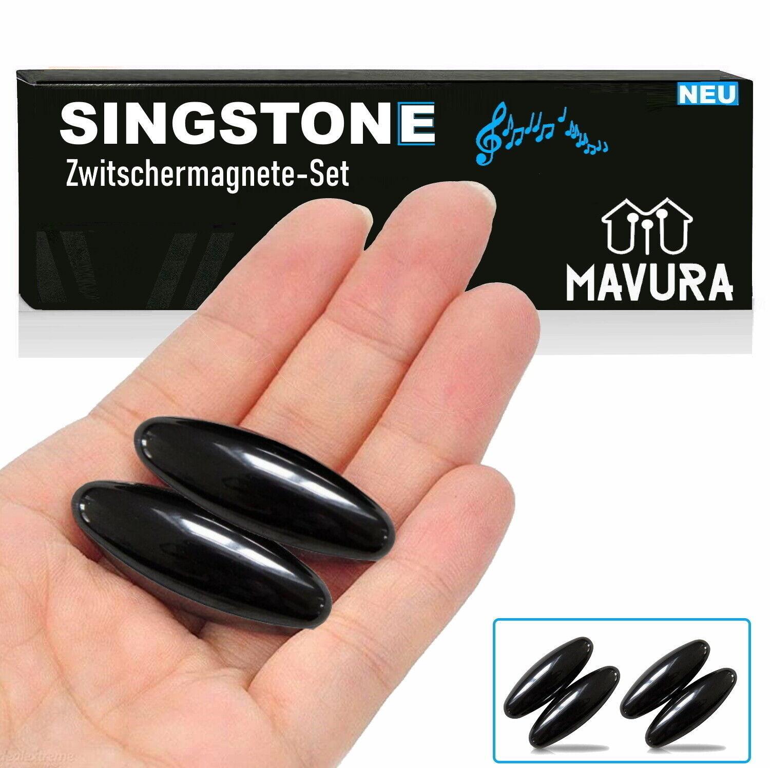 SINGSTONE Zwitschermagnete Magnete Rattle Snake Magnetsteine Klangstein Hämatit