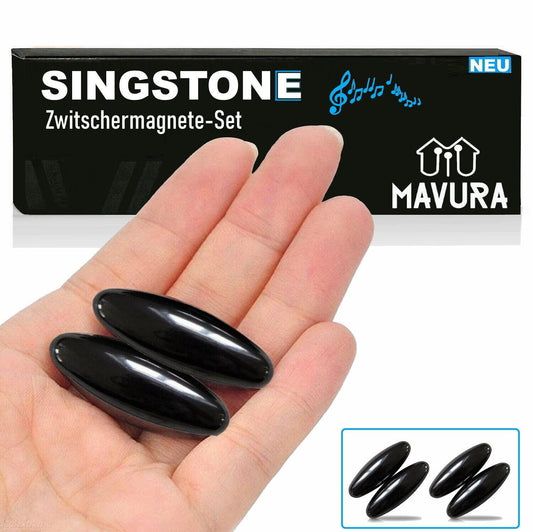 SINGSTONE Zwitschermagnete Magnete Rattle Snake Magnetsteine Klangstein Hämatit