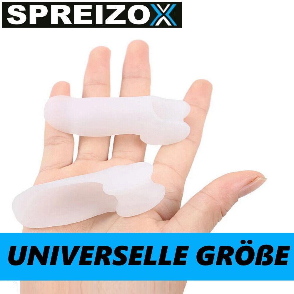 SPREIZOX Zehenspreizer Hallux Valgus Korrektur BPA-Frei Transparent [6 Stück]