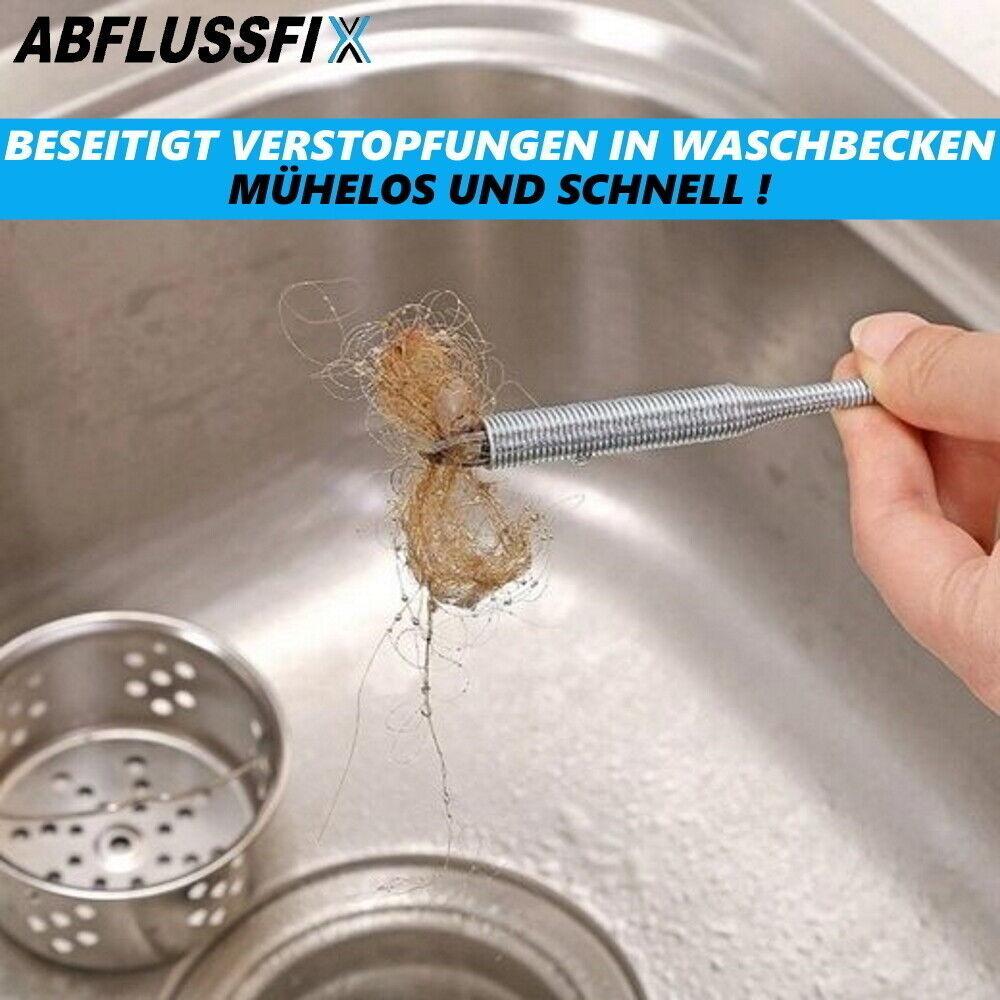 ABFLUSSFIX Abflussreiniger Kralle Zange Abflussspirale Rohrreinigungswelle