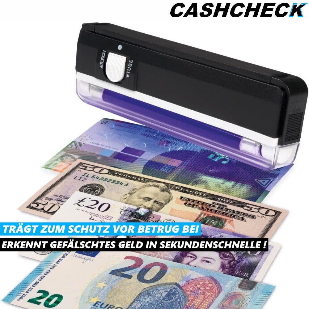 CASHCHECK Geldscheinprüfgerät Geldscheintester Geldprüflampe Geldtester