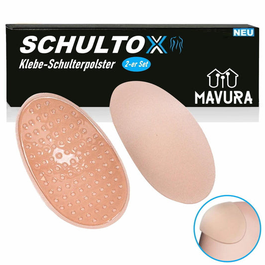 SCHULTOX Schulterpolster Set selbsthaftend selbstklebend Silikon rutschfest