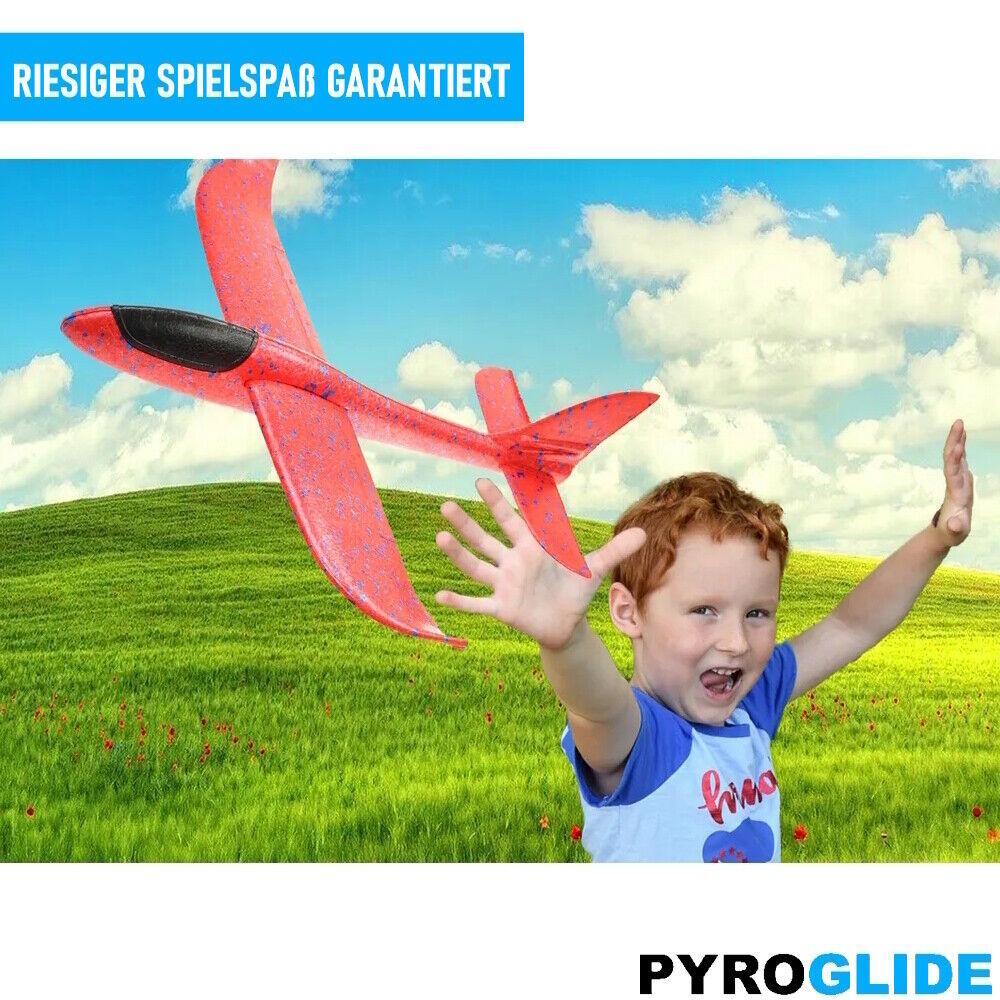 PYROGLIDE Styroporflieger Wurfgleiter Gleitflieger XXL Styropor Flieger Flugzeug