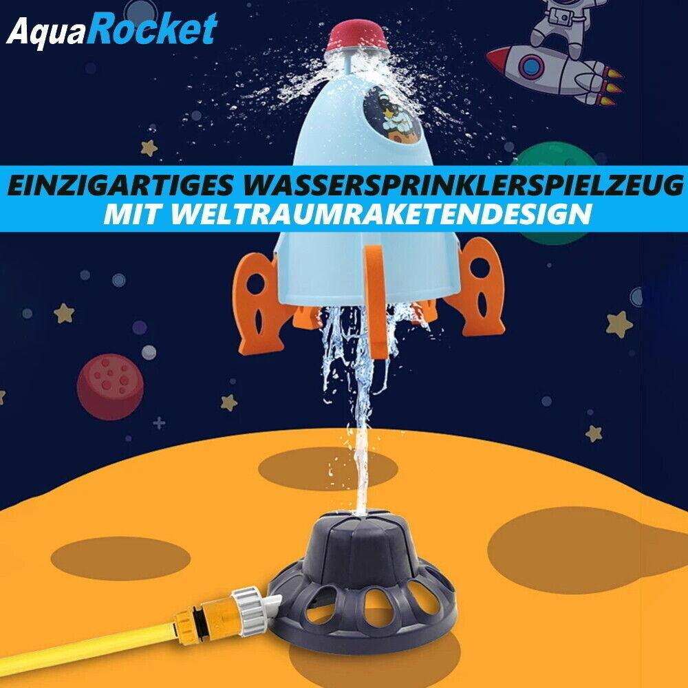 AQUAROCKET Wasserspielzeug Rakete Wassersprinkler Sommer Spielzeug Wasserspiel