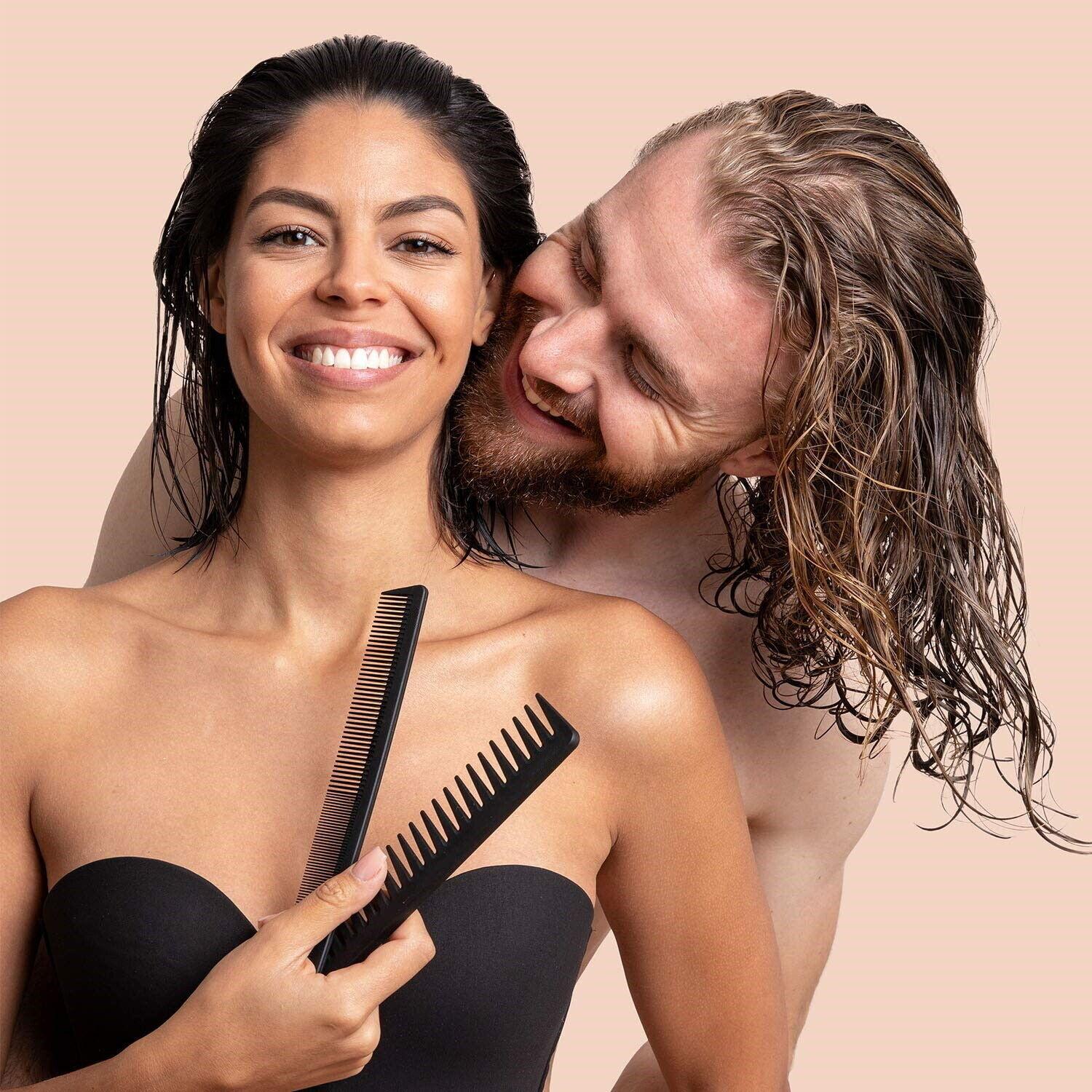 MAVURA Carbon Kamm Haarkamm Frisierkämme Profi Haar Styling Kämme [10er Set]