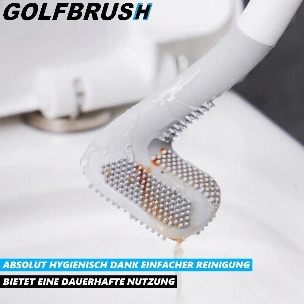 GOLFBRUSH Toilettenbürste Klobürste WC Bürste Toiletten Garnitur TPR Silikon