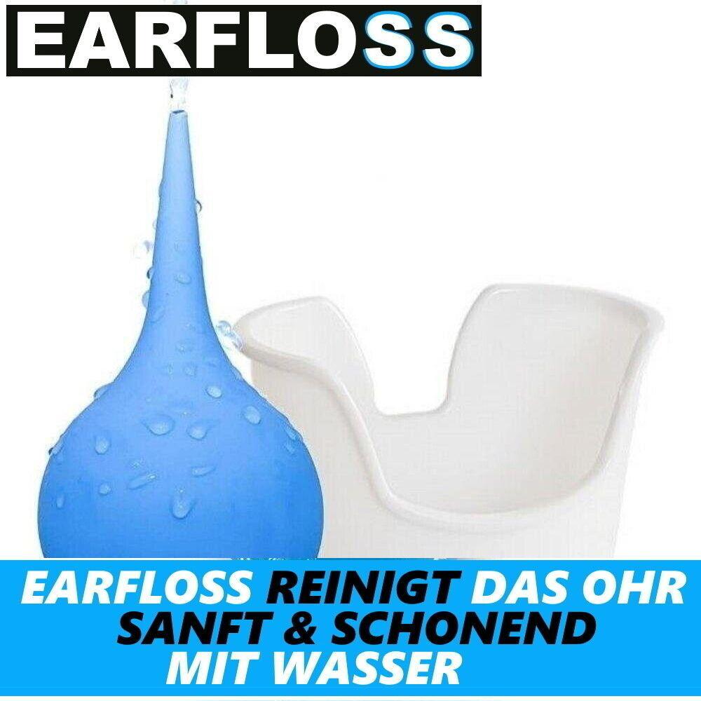 EARFLOSS Ohrenspülung Set Ohrenspritze Ohrenreiniger Ohrenschmalzentferner Ohr