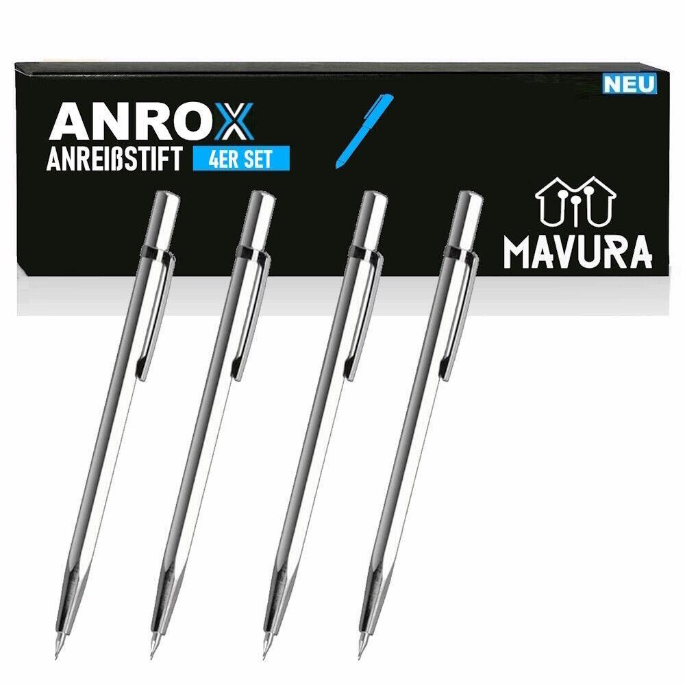 ANROX Anreißstift Anreißer Anreißnadel Reißnadel Metall Holz Keramik Glas [4er]