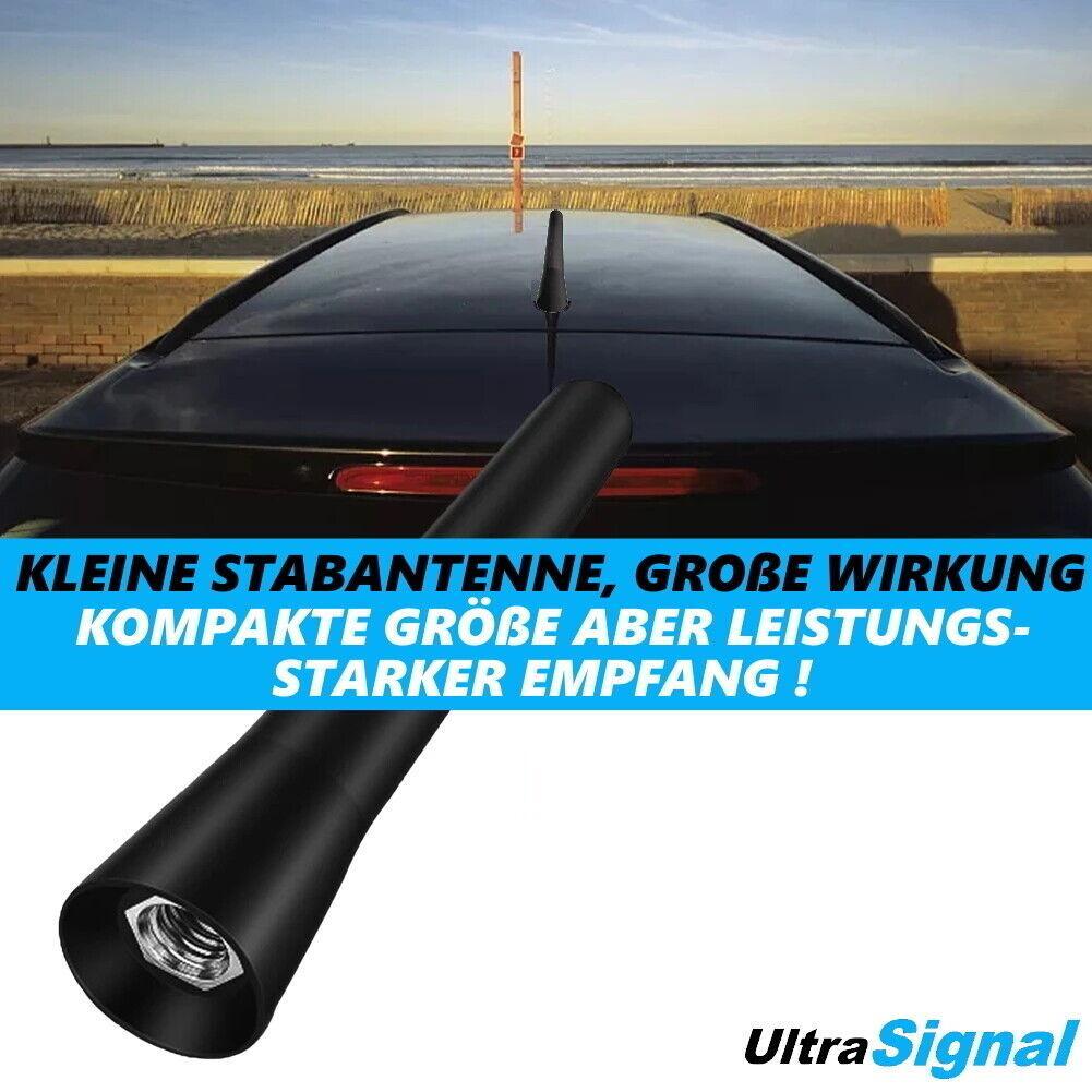 UltraSignal Universal Antenne Auto Dach Kurz KFZ Stabantenne 3Adapter M4 M5 M6