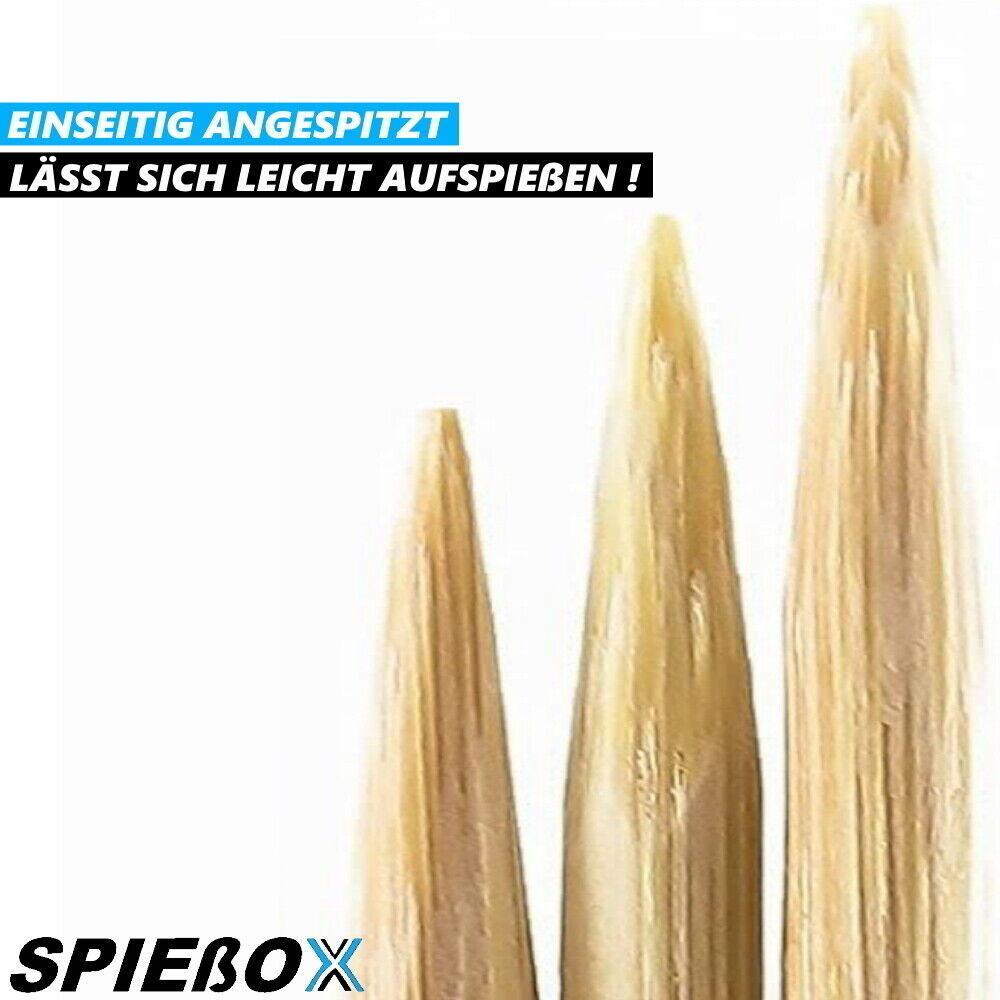 SPIEßOX Grillspieße BBQ Schaschlikspieße Fleischspieße Bambusspieße [180Stk]