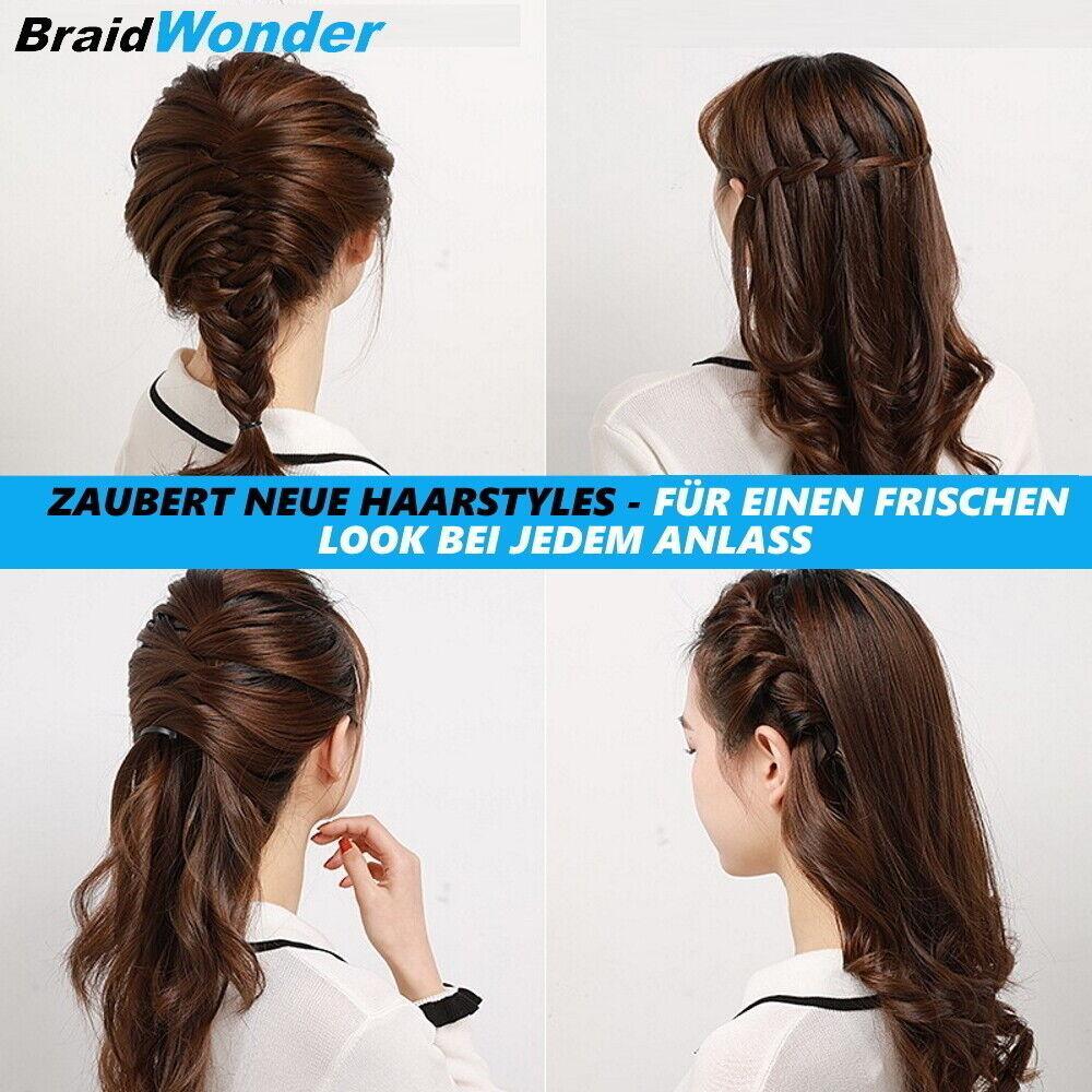 BraidWonder Flechtwunder Flechthilfe Frisurenhilfe Braider Flechten Haaren [3er]