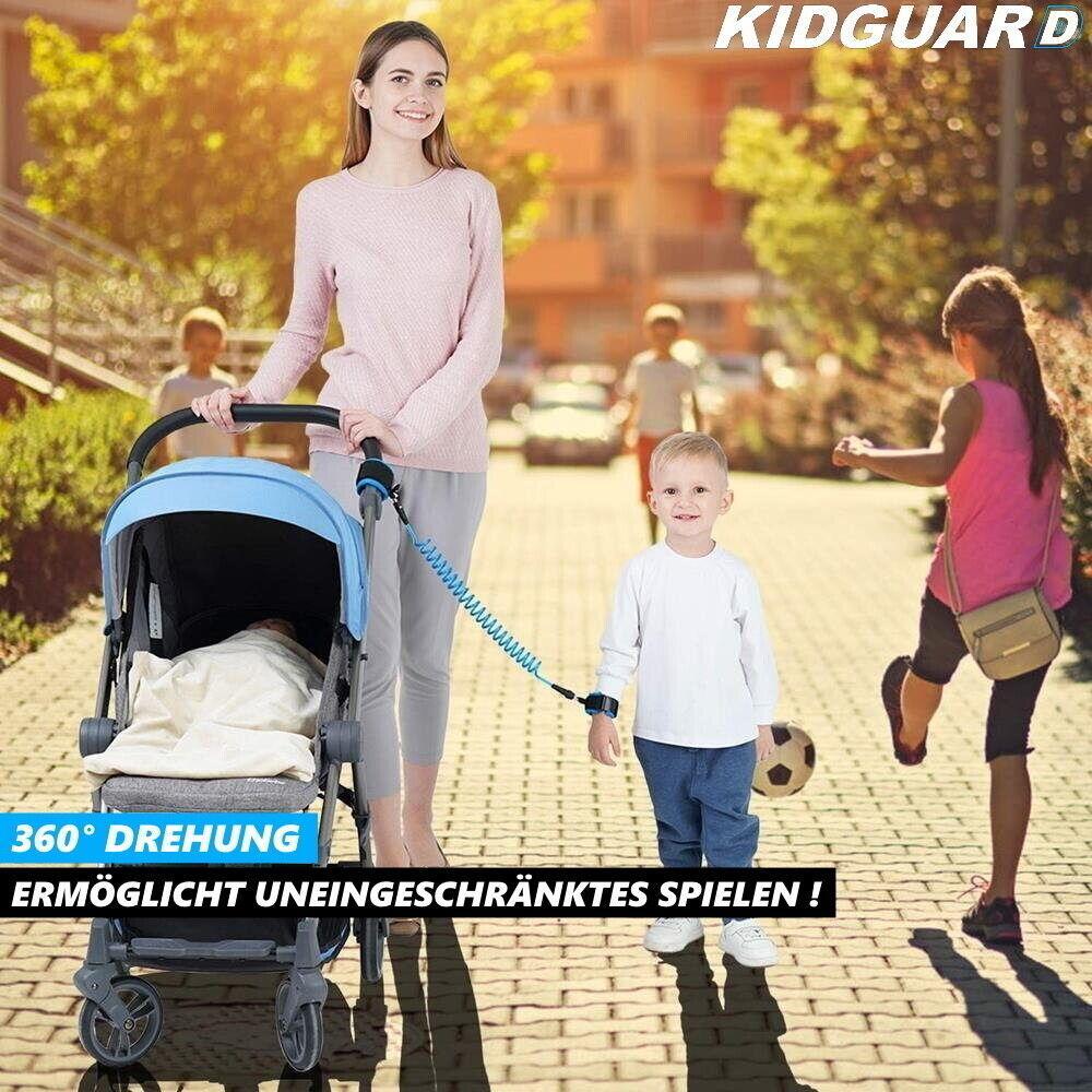 KIDGUARD Kinder Sicherheitsleine Sicherheitsgurt Baby Leine Handgelenk Klett