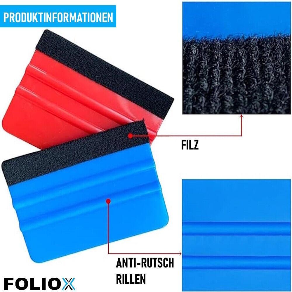 FOLIOX Folienrakel Auto Folien Rakel Werkzeug Filzkante Filzrakel Verkleberakel