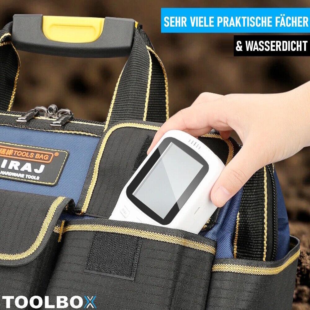 TOOLBOX Werkzeugtasche Arbeitstasche Handwerkertasche Montagetasche Werkzeugbox