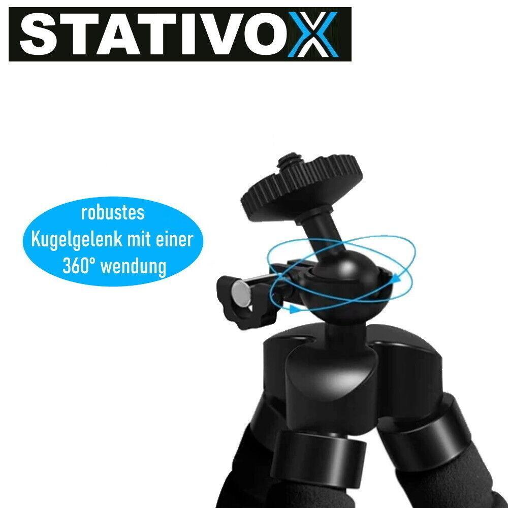 STATIVOX Smartphone Stativ flexibel Kamera mit Handy Bluetooth Fernsteuerung