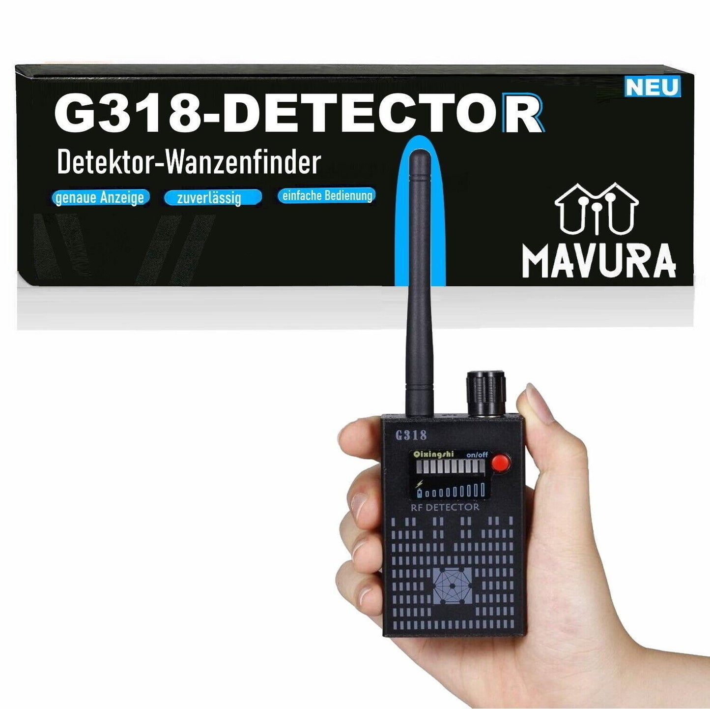 G318-DETECTOR Super Tracker GPS Wanzen Detektor Wanzenfinder Handy Cam Wifi Funk