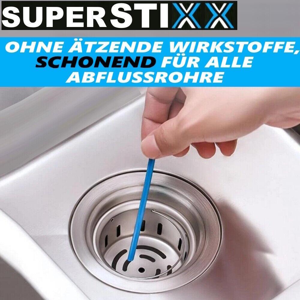 SUPERSTIXX ABFLUSSREINIGER ROHRREINIGER ROHRFREI STICKS - [XXL-SET] - 24STK