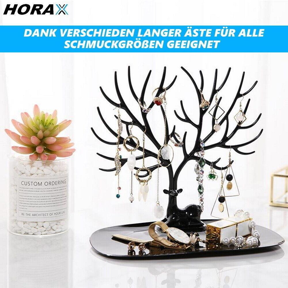 HORAX Schmuckständer Schmuckhalter Kettenständer Hirsch Geweih Baum Schmuckbaum