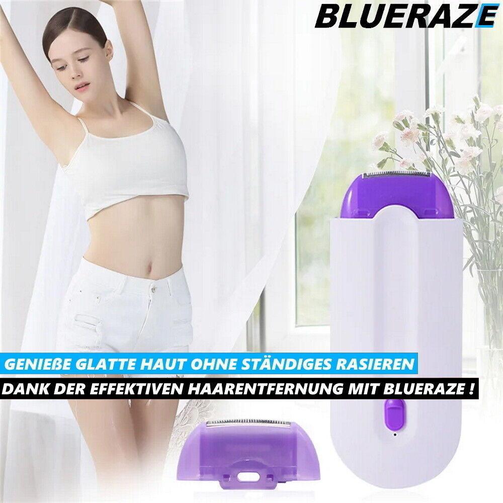 BLUERAZE Epilierer Rasierer Haarentferner Blaulicht Schmerzfrei elektrisch Damen
