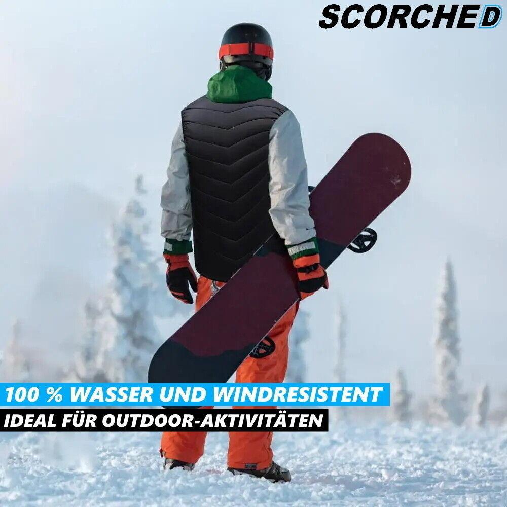 SCORCHED Premium Heizjacke Heizweste Beheizbare Weste Jacke Winter USB - USB