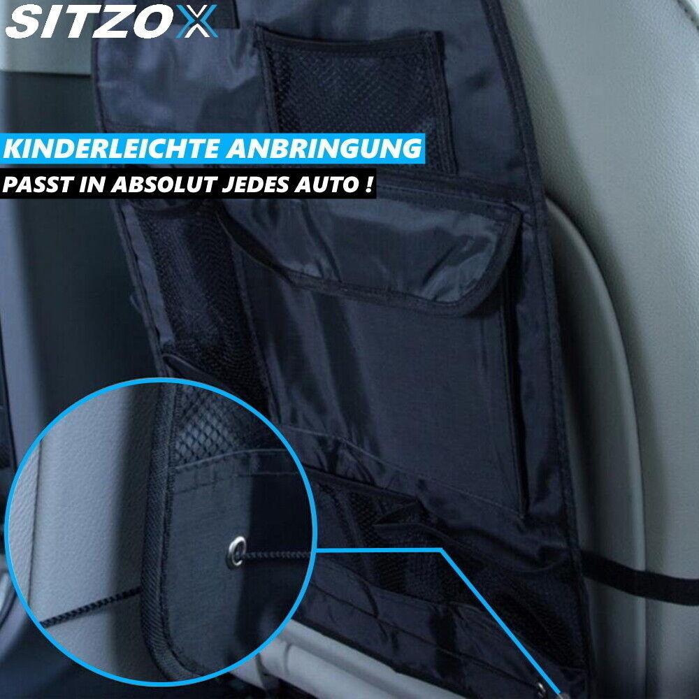 SITZOX Auto Rücksitz Autositz Car Organizer Tasche Autotasche Rücksitztasche 2er