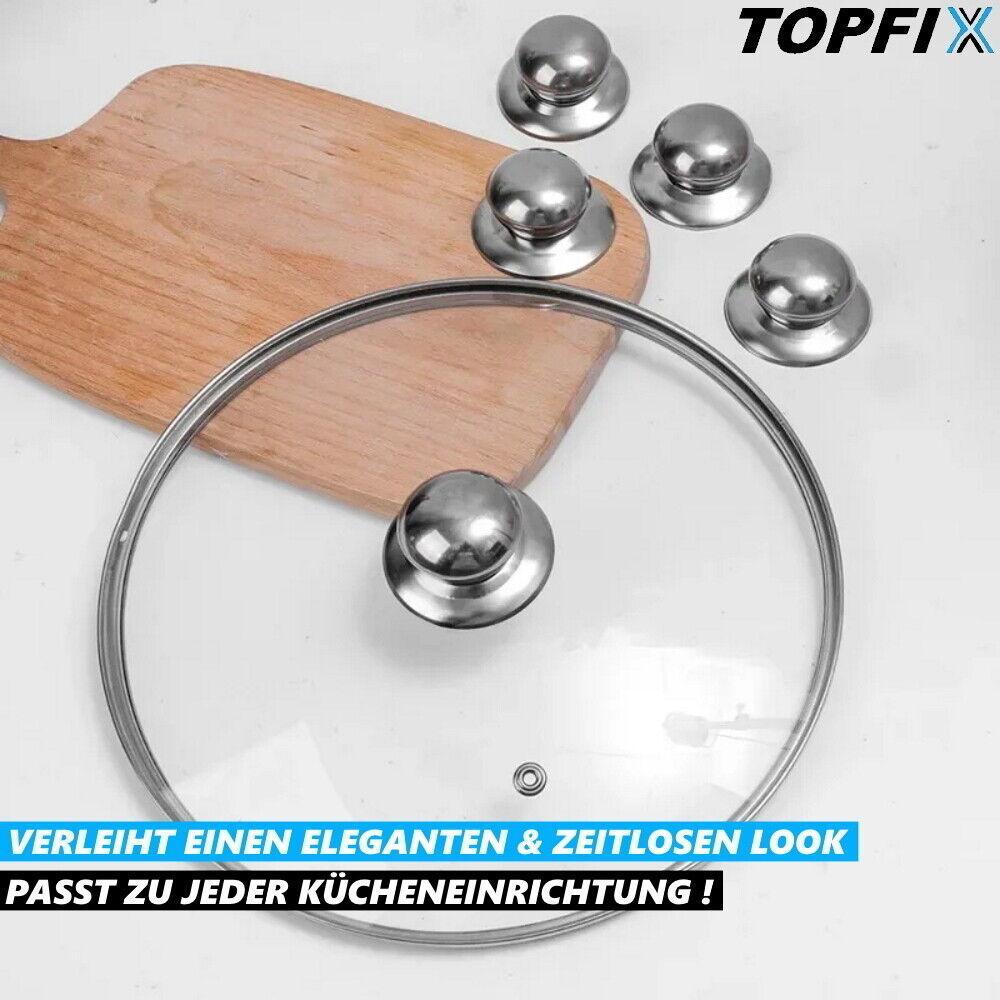 TOPFIX Topfdeckelgriffe Ersatzgriff Pfannendeckel Deckelgriff Topfgriffe 4er