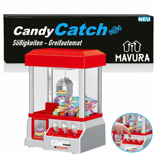 CANDYCATCH Süßigkeiten Greifautomat Candy Grabber Mini Süßigkeitenautomat ab 3J.