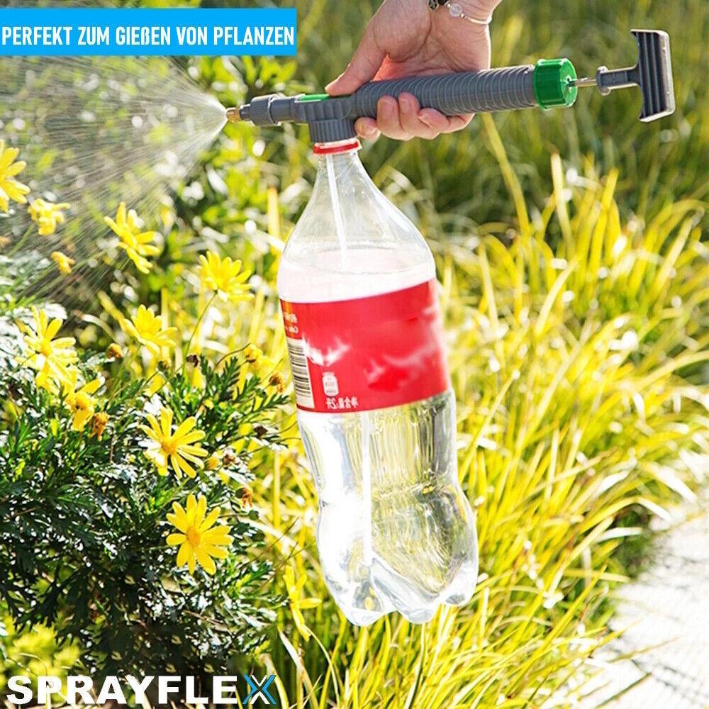 SPRAYFLEX Handsprüher Pumpsprüher Drucksprüher Universal Flaschenaufsatz Pumpe