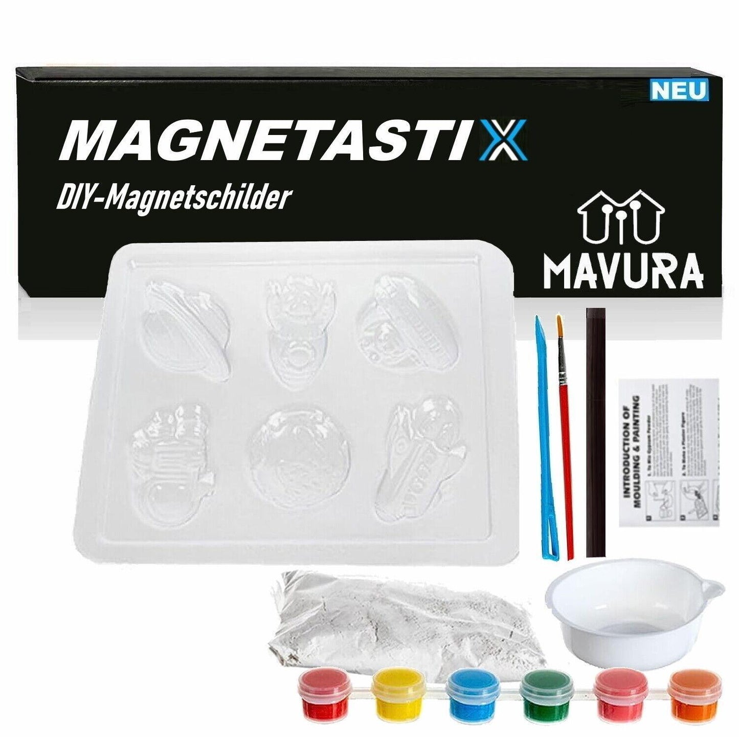 MAGNETASTIX Magnetschilder Kühlschrankmagnete Pinnwand Tiere selber machen DIY