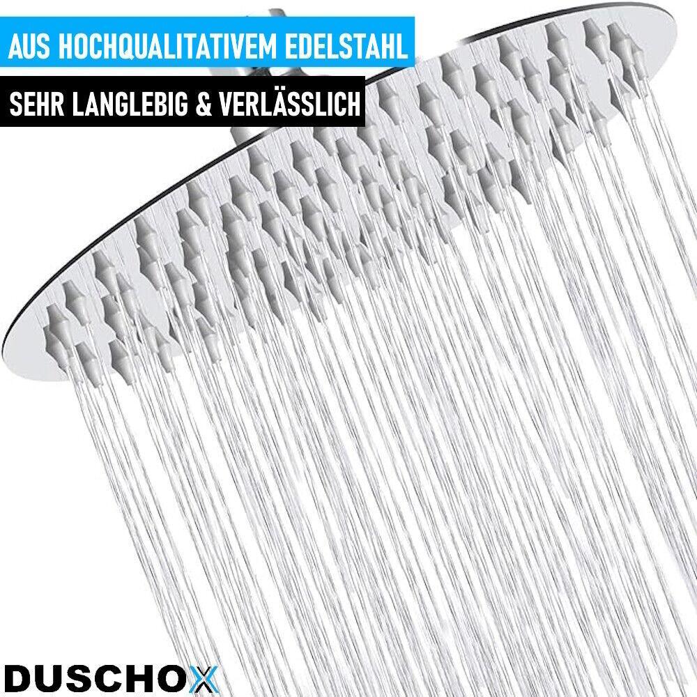 DUSCHOX Duschkopf Regendusche XXL Edelstahl Wasserfall Duschbrause Anti-Kalk