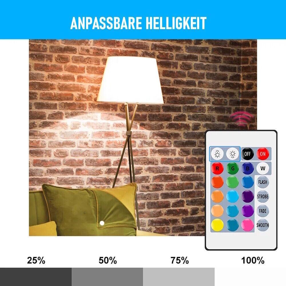 FIREFLY RGB Birne Farbwechsel Lampe Bunte LED Glühbirne Dimmbar m. Fernbedienung