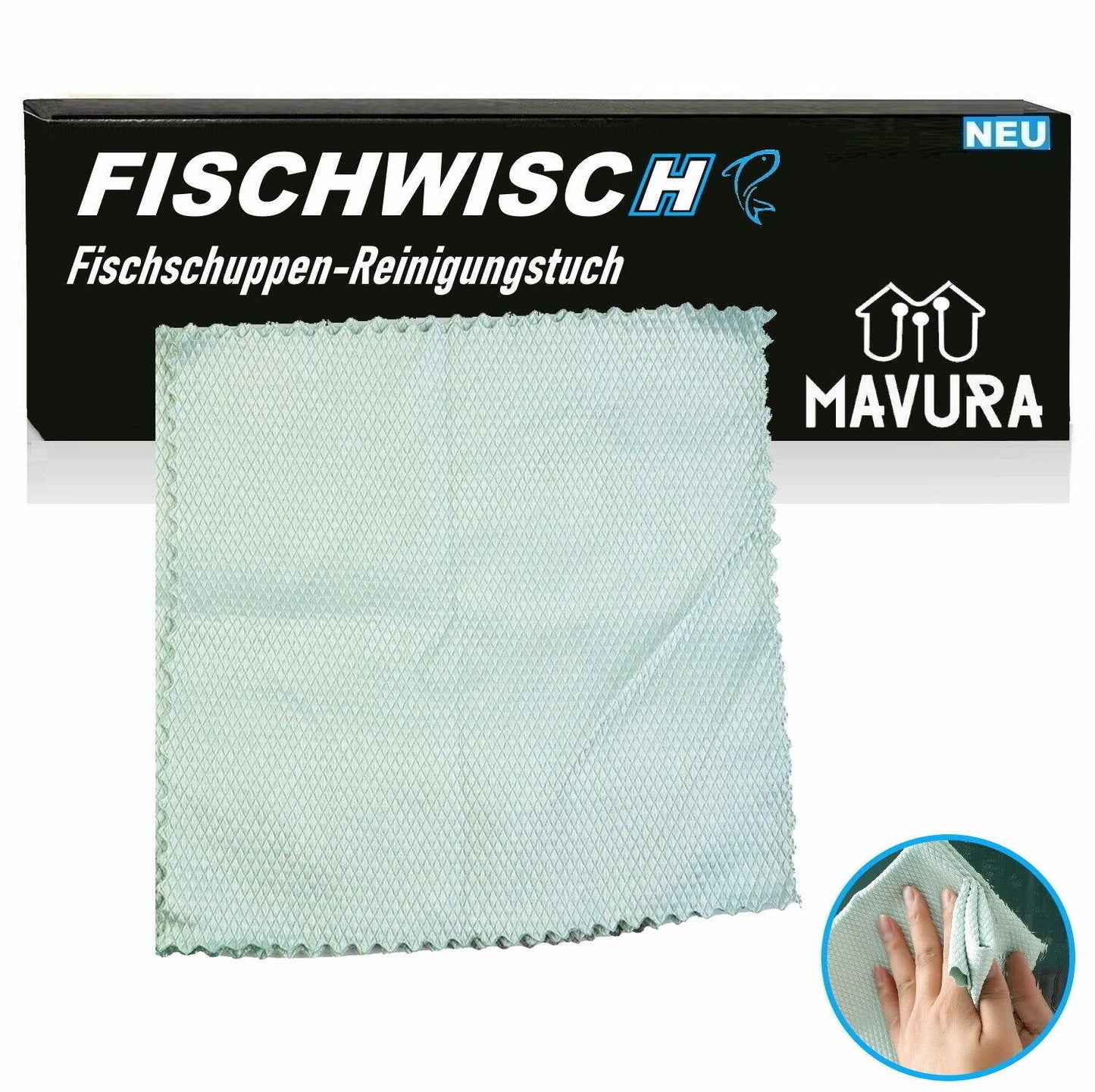 FISCHWISCH Fischschuppen Tuch Haushaltstuch Tücher Putztuch Putzlappen