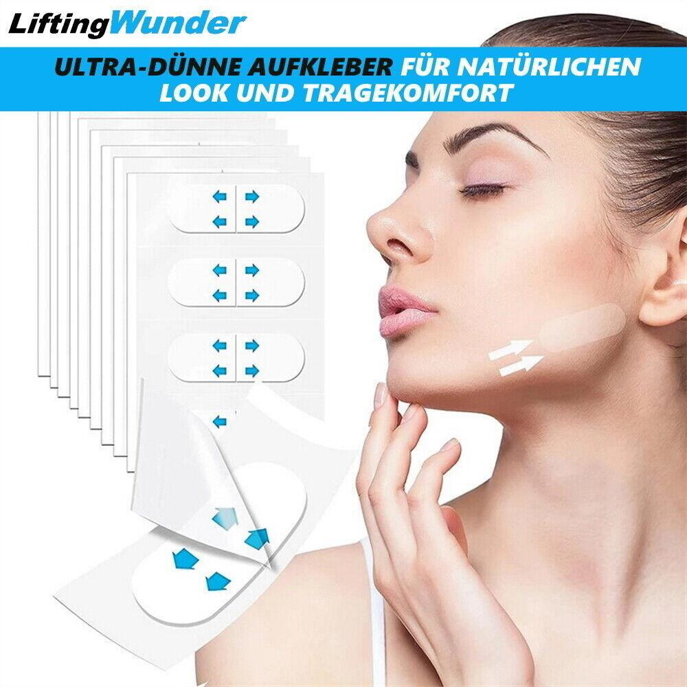 LIFTINGWUNDER Face Lifting Tapes Unsichtbare Face-Lifting Gesichtsaufkleber 60St