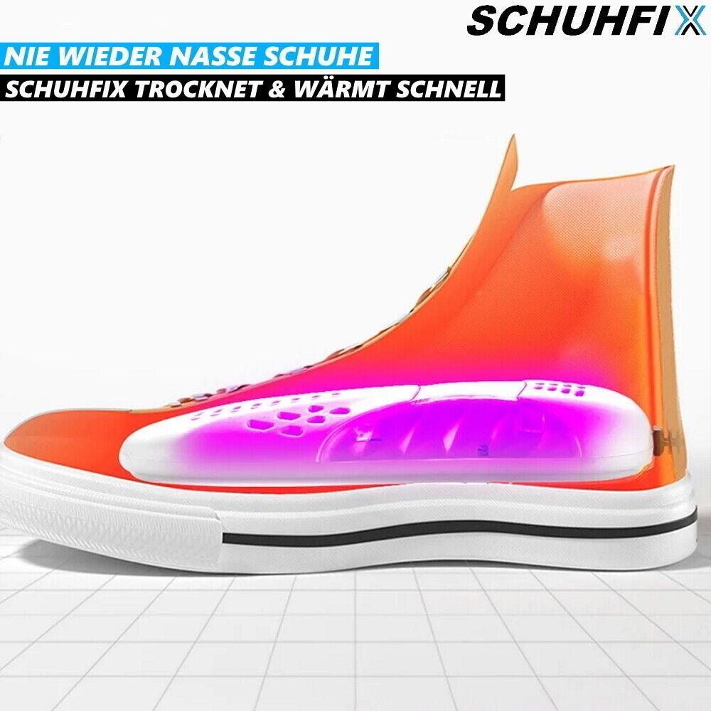 SCHUHFIX Geruchsvernichter Elektrischer Stiefeltrockner Schuhwärmer mit UV