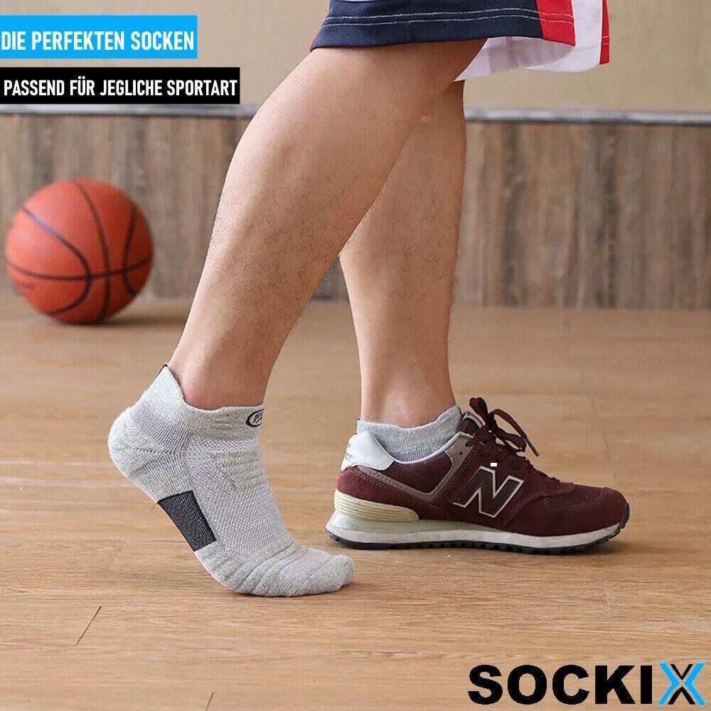 SOCKIX Sportsocken Jogging Fußball Sport Laufen Antirutsch Grip 39-45 -3paar Set