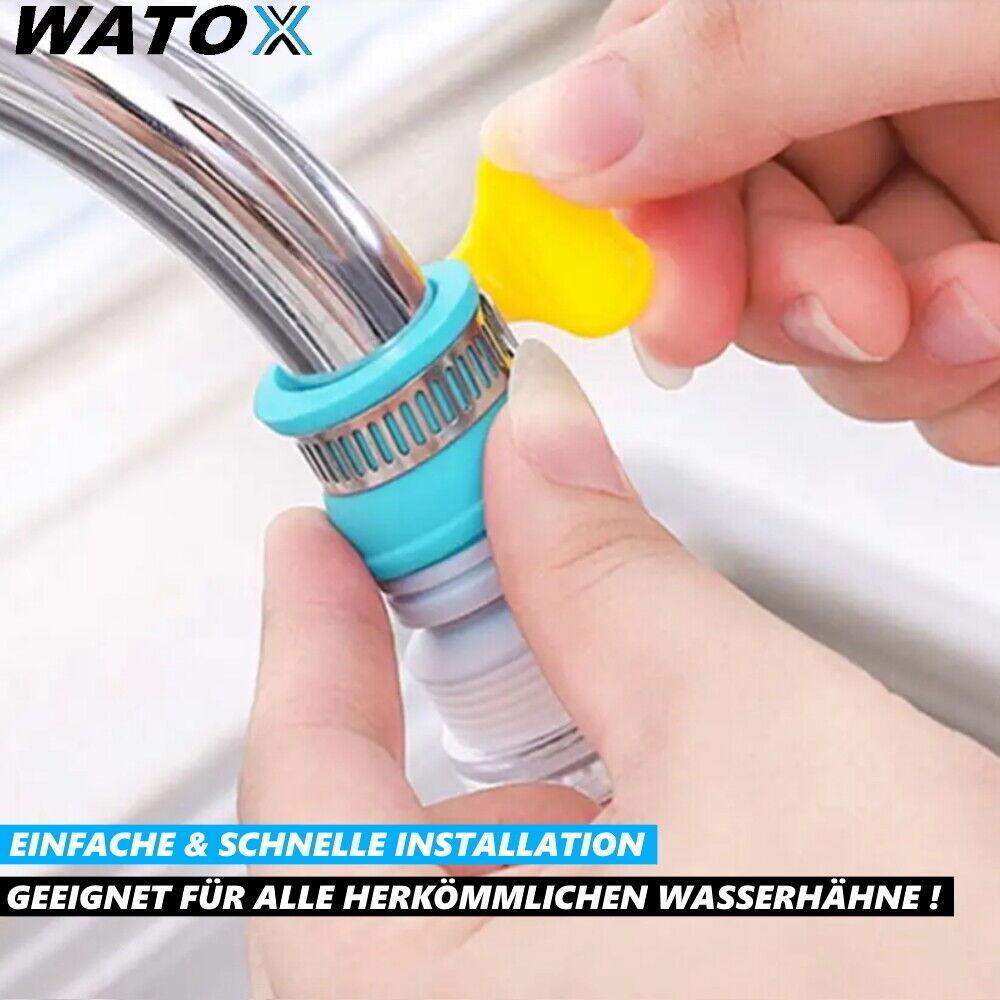 WATOX Wasserhahnfilter Beschleuniger Wassersparer Strahlregler Schwenkbrause
