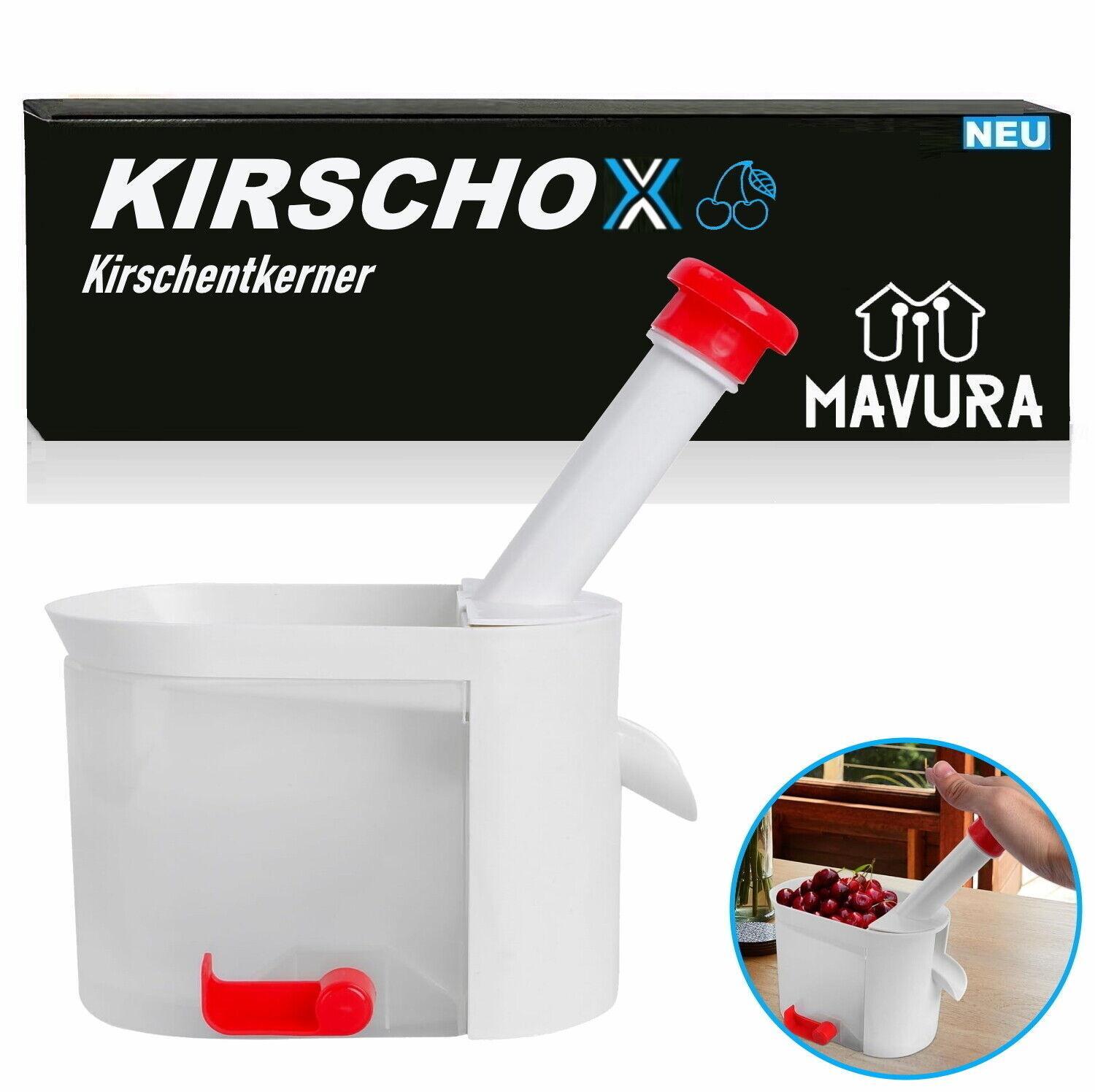 KIRSCHOX Kirschentkerner Kirschentsteiner Kirschkernentferner mit Kernkassette